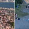 Napoli, assalto alle spiagge: prima la folla, poi i rifiuti – Video